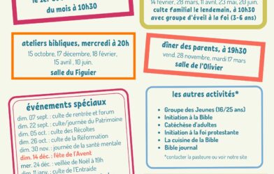 Le calendrier 2025-2026 est disponible !