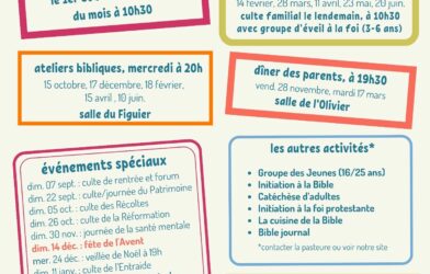 Le calendrier 2025-2026 est disponible !