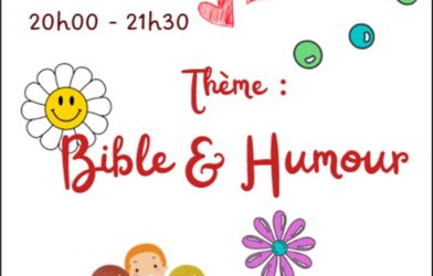 Bible et Humour atelier biblique le 17 décembre à 20h