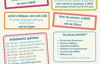 Le calendrier de l&rsquo;année 2026/2027 est arrivé!