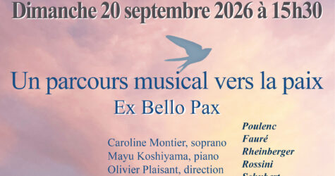 Concert : Un parcours musical vers la paix à 15h30